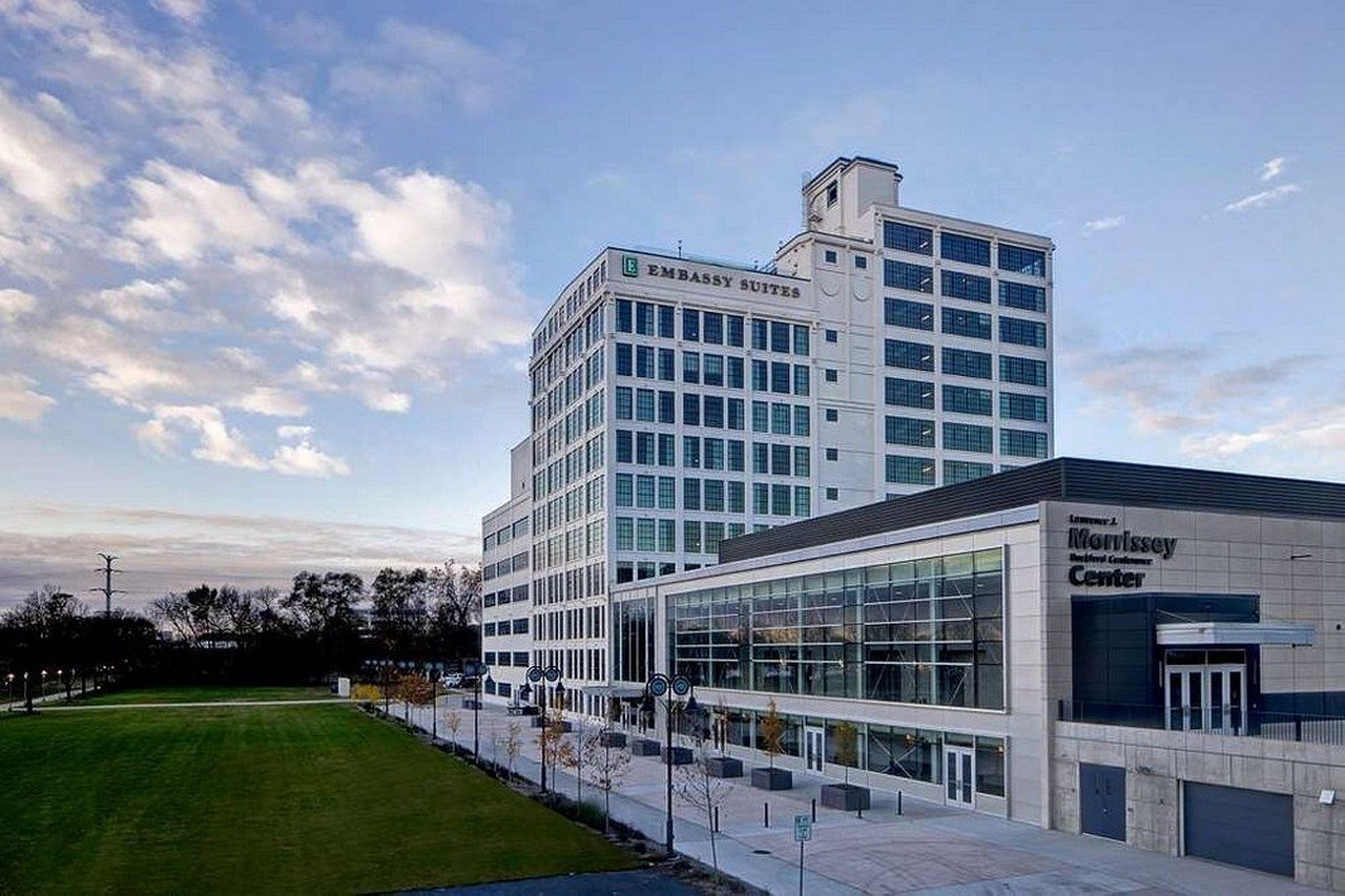 Embassy Suites by Hilton Rockford Riverfront - carbon neutral hotel in Rockford