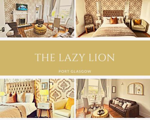 THE LAZY LION Spacious 2 Bedroom Town Centre Holiday Home Apartment — 4-Star Luxury Hotel in Port Glasgow, United Kingdom
