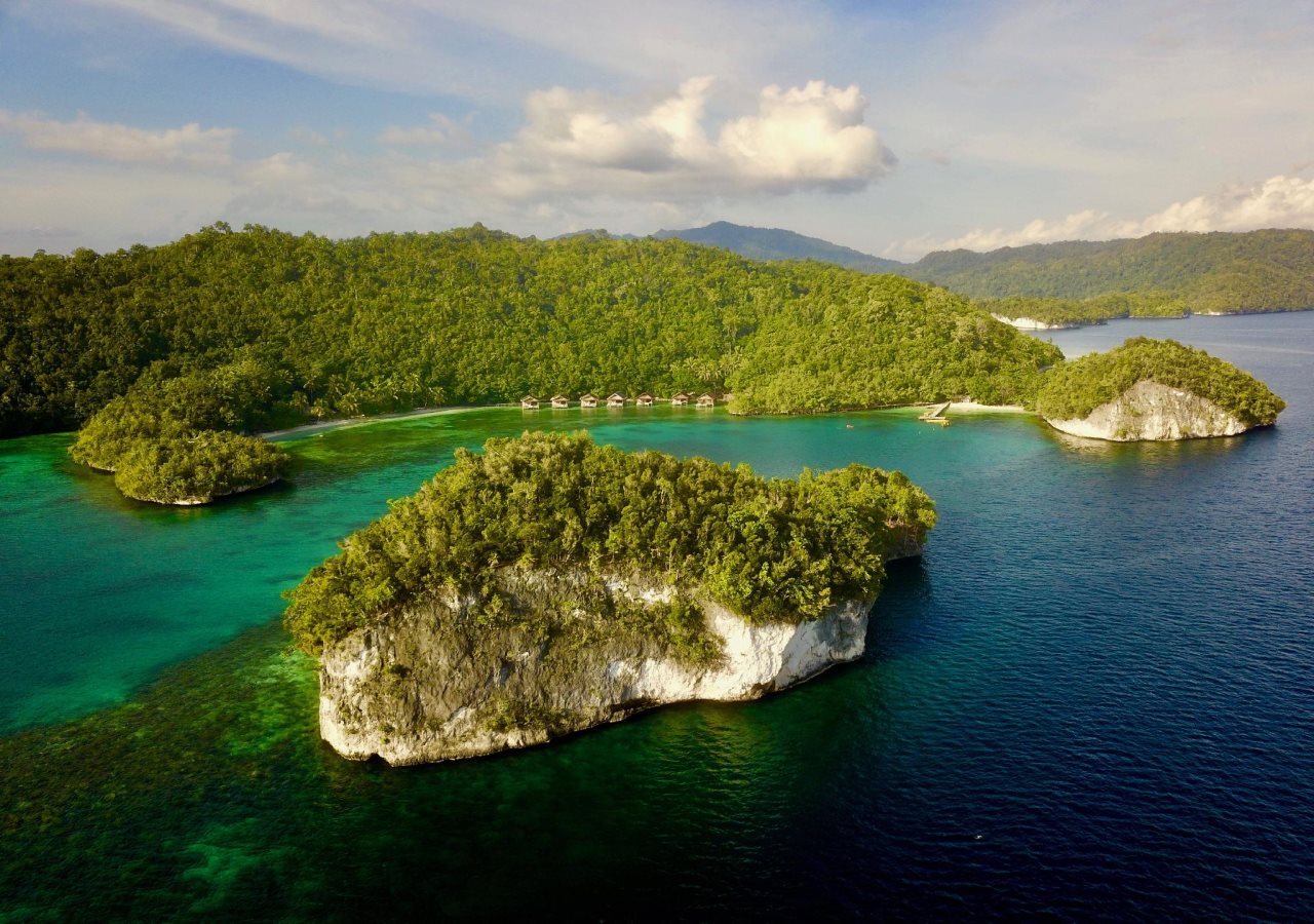 Doberai Private Island in Sorong, Indonesia