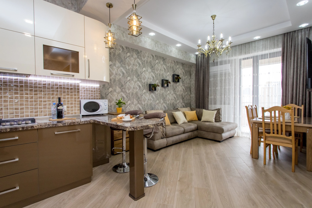 1BR apartment Panoramic City View Vake District Self Check in Free WiFi