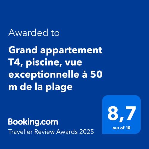 Grand appartement T4 piscine vue exceptionnelle A 50 m de la plage — 4-Star Luxury Hotel in Propriano, France
