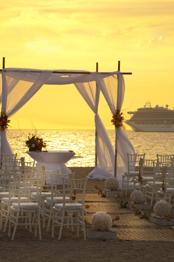 Outdoor wedding area