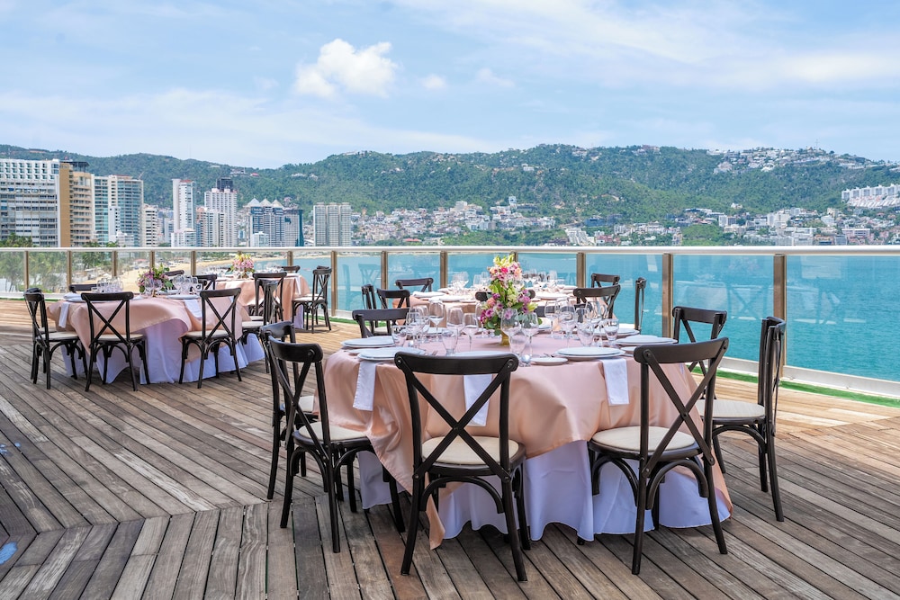 Outdoor wedding area