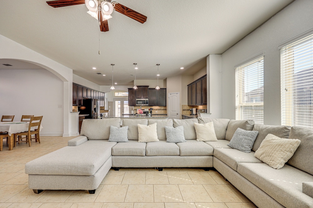 Pool Access & Fenced Yard: Modern San Antonio Gem