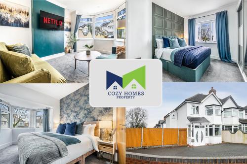 Modern 3 Bedroom House with Spacious Parking Suitable for Contractors Insurance Stays and Families near NEC Solihull HS2 — 4-Star Luxury Hotel in Birmingham, United Kingdom