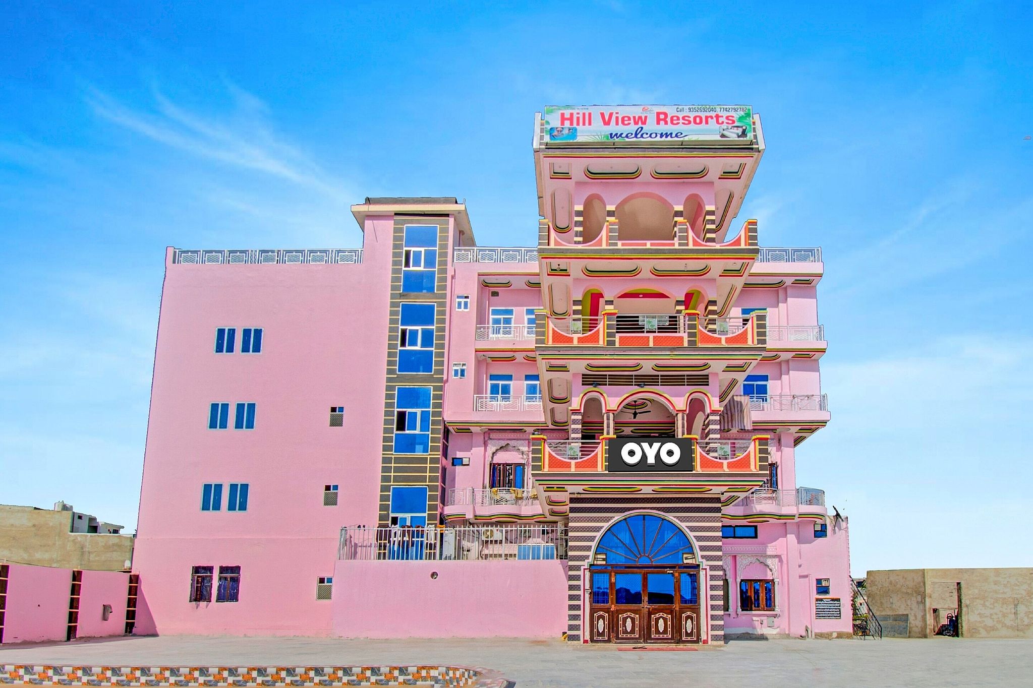 Hill view resort in Jaipur, India