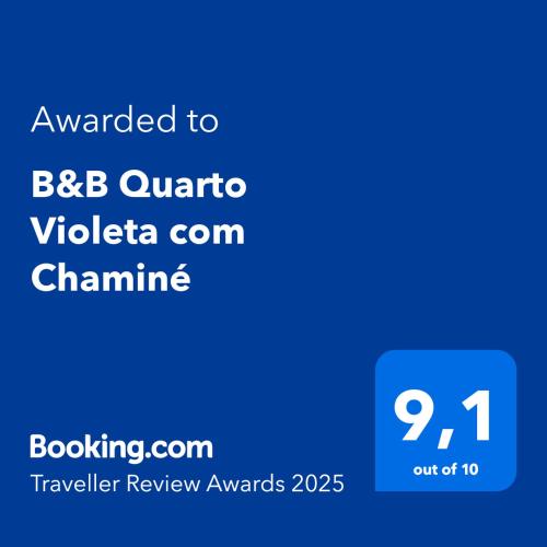 B&B Quarto Violeta com Chaminé