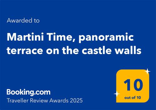 Martini Time panoramic terrace on the castle walls — 4-Star Luxury Hotel in Cagliari, Italy
