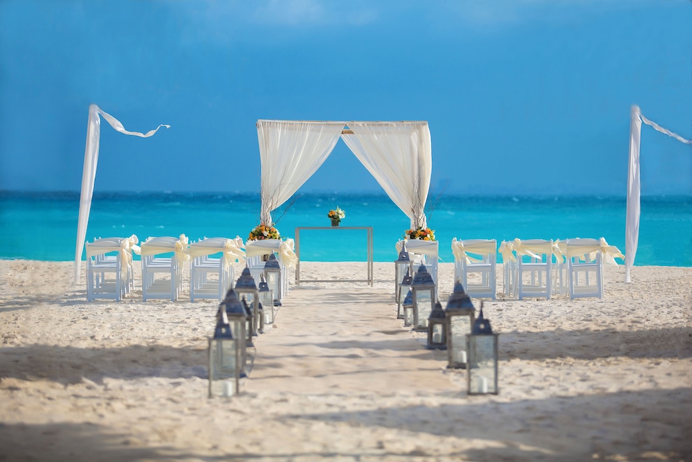 Outdoor wedding area
