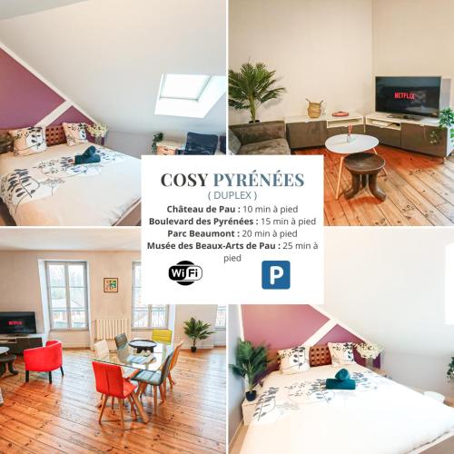 Cosy Pyrenees 2ch Vue Sur Le Chateau Et Parking Prive in Pau, France
