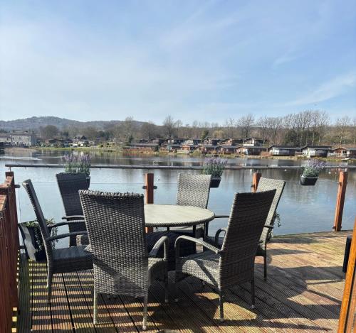 Gressingham 9 South Lakes Leisure Village lodge on the lake in Carnforth, United Kingdom