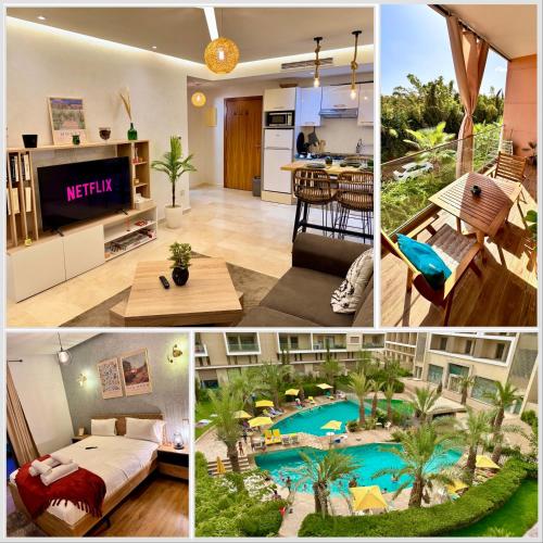 Pearl Garden Studio Luxueux Piscine Sunny Terrasse — 4-Star Luxury Hotel in Marrakesh, Morocco