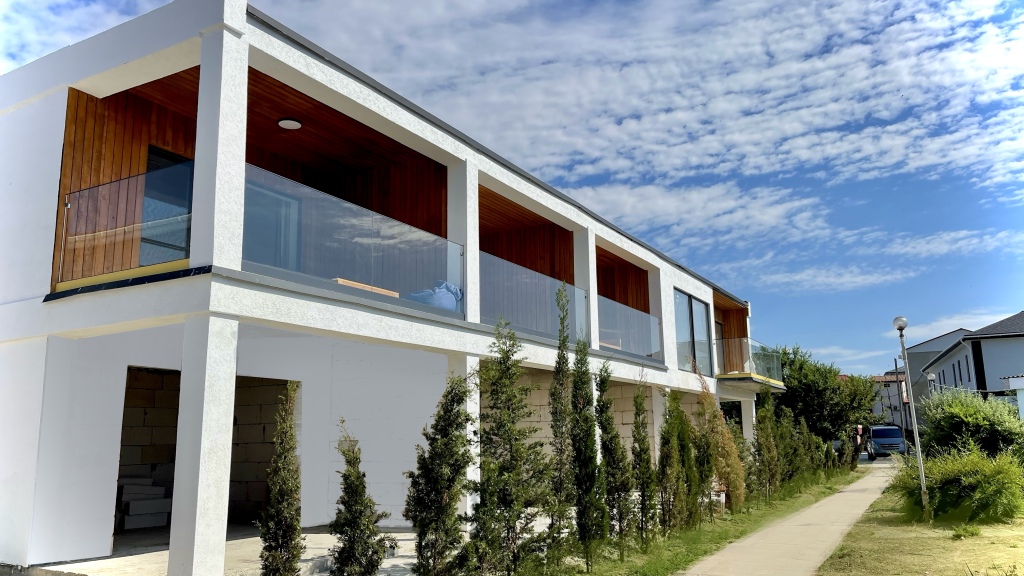 Blue Sea in Unknown City, Russia