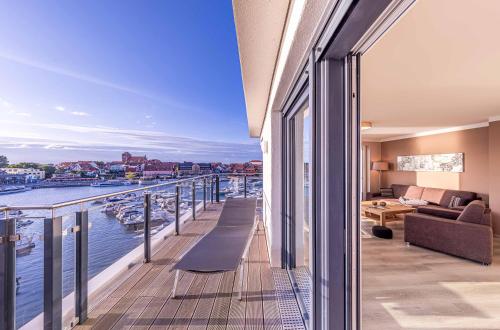 Entschleunigung Apartment mit Dachterrasse & Müritzblick in der Hafenresidenz — 4-Star Luxury Hotel in Waren, Germany