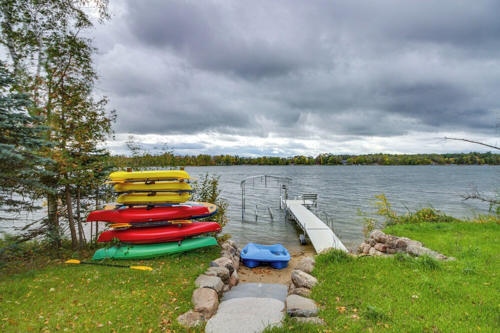 Pequot Lakes Retreat with Beach and Fire Pit in Pequot Lakes, United States