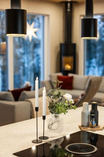 Villa Forest private location sauna and jacuzzi — 4-Star Luxury Hotel in Rovaniemi, Finland