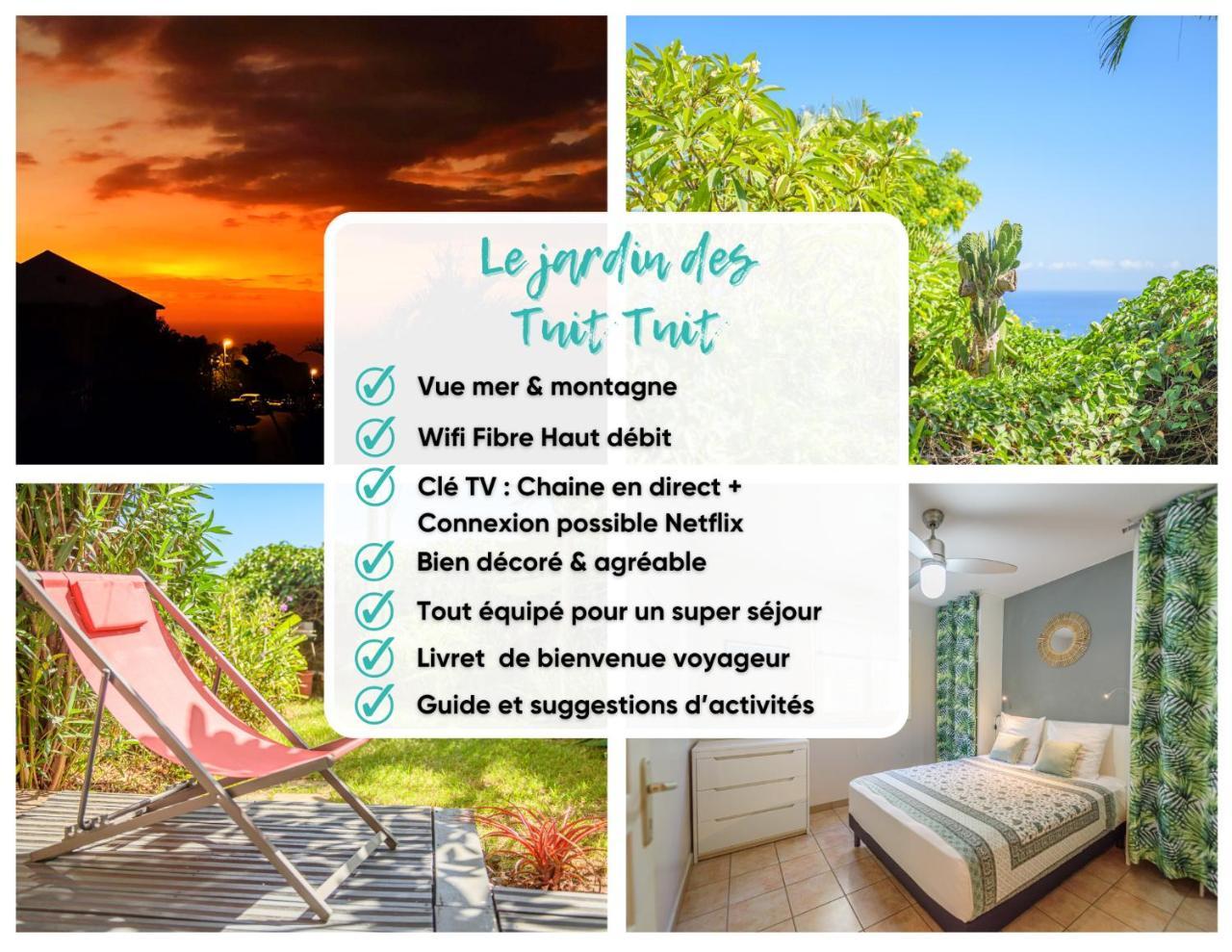 Le jardin des Tuit Tuit Vue Mer Cozy — 4-Star Luxury Hotel in Saint-Leu, Réunion