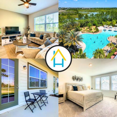 Modern 3BR Lakeview Townhouse with Console & Garage — 4-Star Luxury Hotel in Davenport, United States