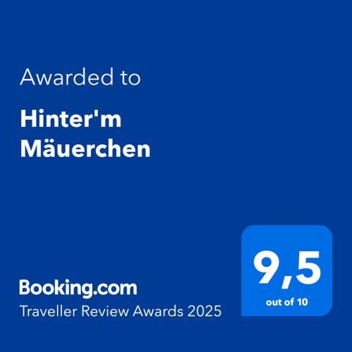 Hinter'm Mäuerchen - carbon neutral hotel in Unknown City
