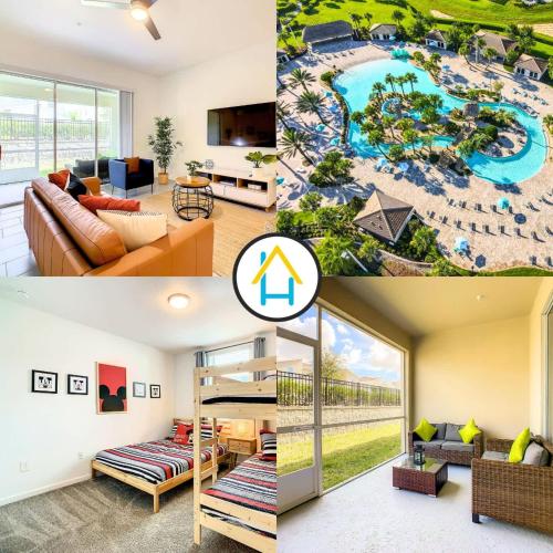 Superb Thematic 2BR with Waterpark & Garage — 4-Star Luxury Hotel in Kissimmee, United States
