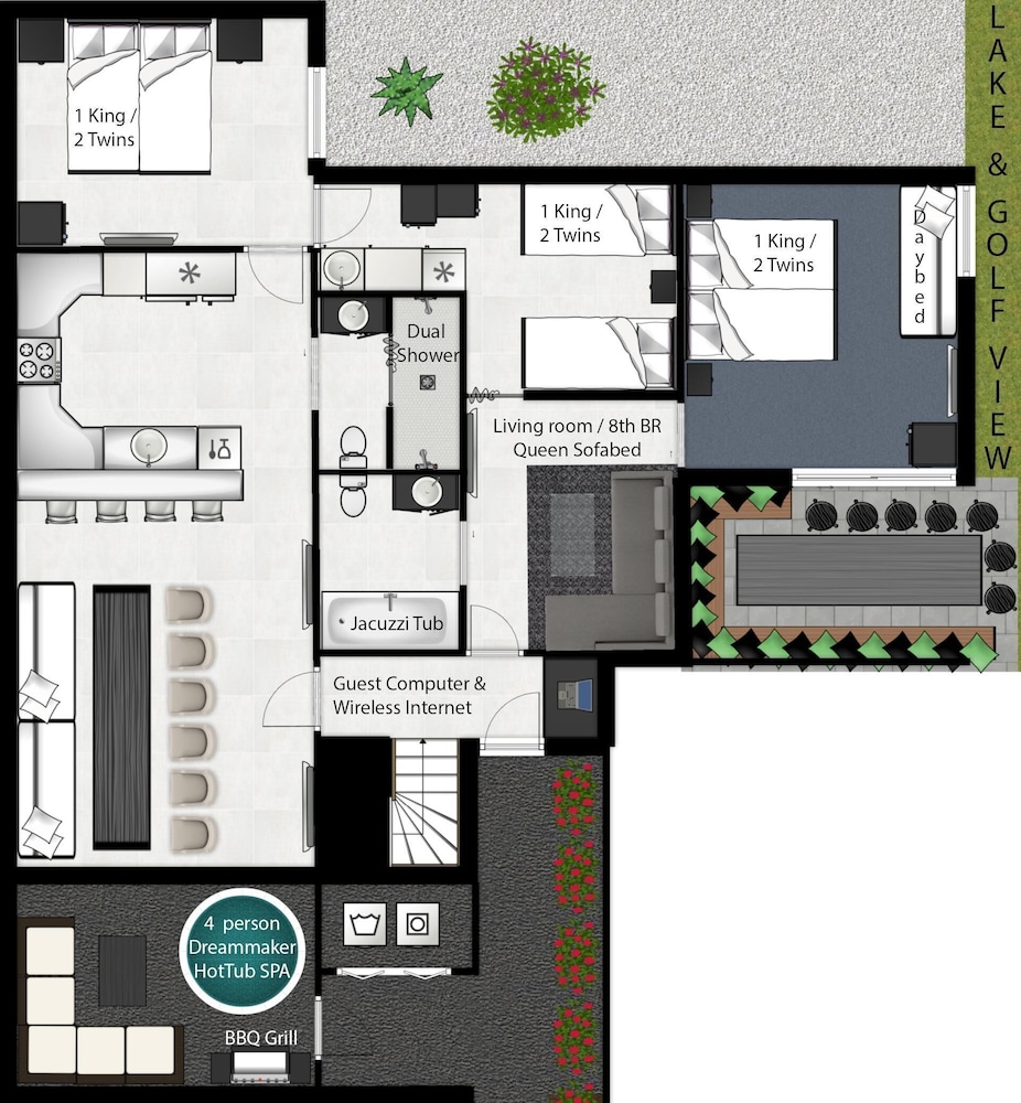 12 Room Scottsdale Golf Tennis Lake Resort Villa - photo 122