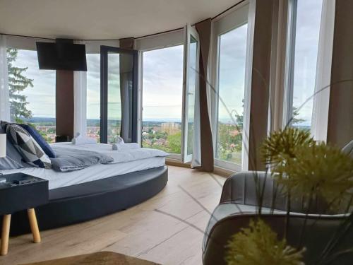 WEST Panorama Penthouse apartment with a fantastic view of the city — 4-Star Luxury Hotel in Szombathely, Hungary