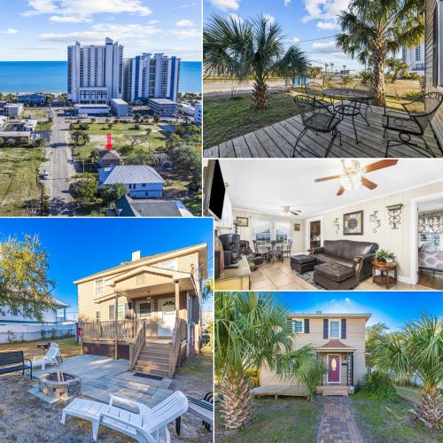 Dazzling Centrally Located Ocean View w 2 Kings Huge Private Yard 2 Decks Firepit BBQ — 4-Star Luxury Hotel in Myrtle Beach, United States
