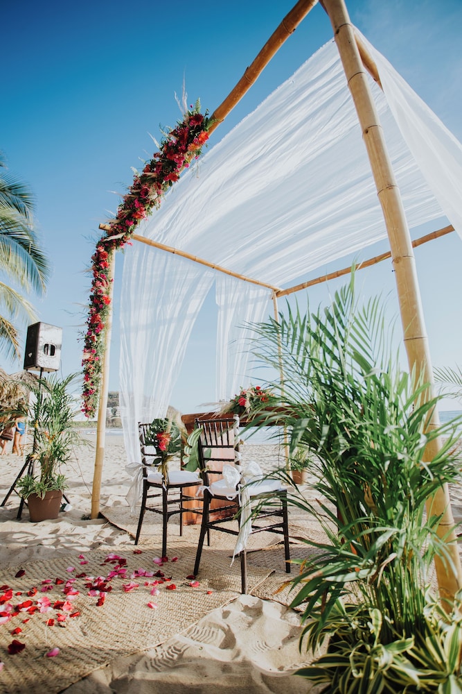 Outdoor wedding area