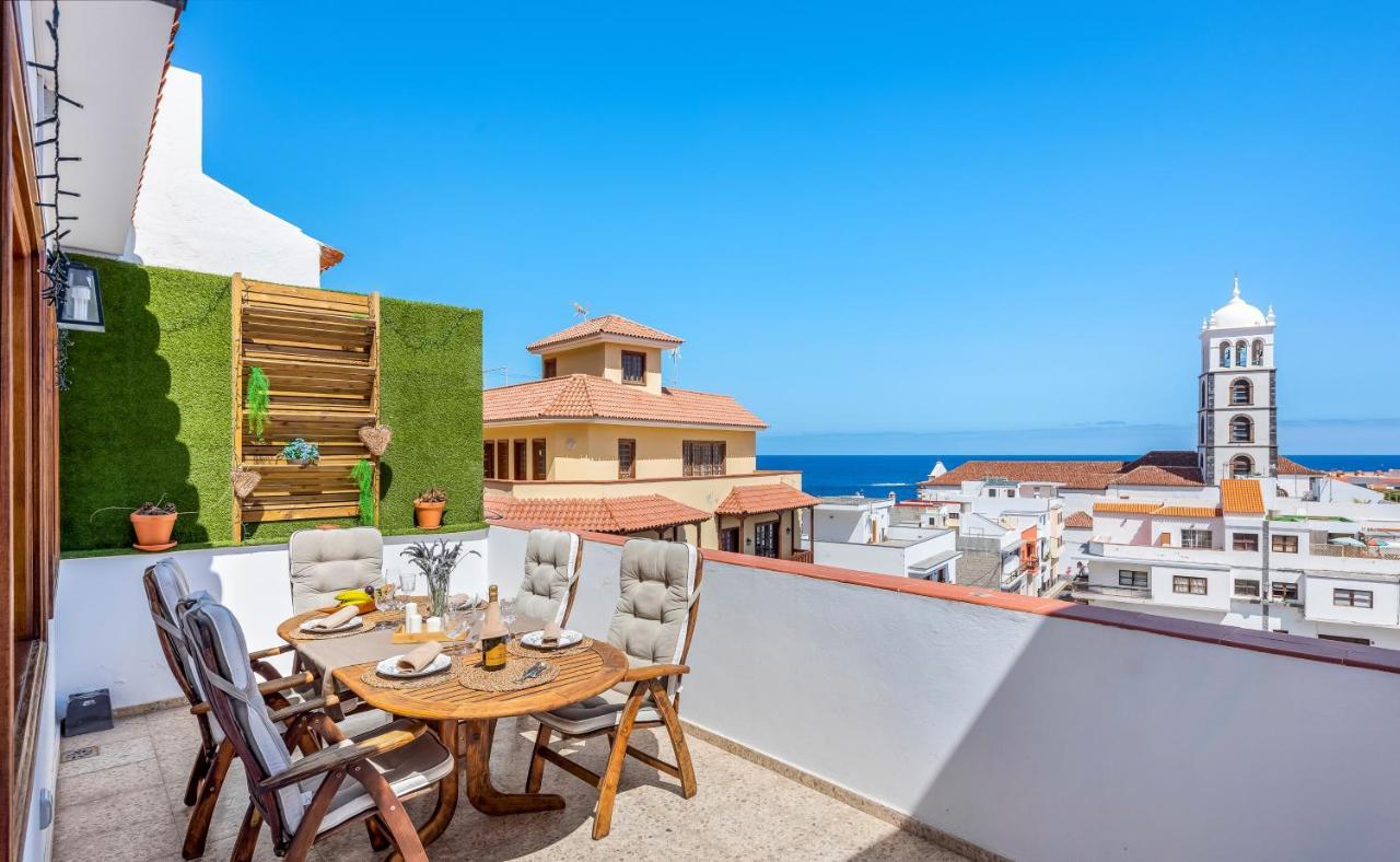 Central Penthouse Close To the Natural Pools with Big Terrace Ocean & City View in Garachico, Spain