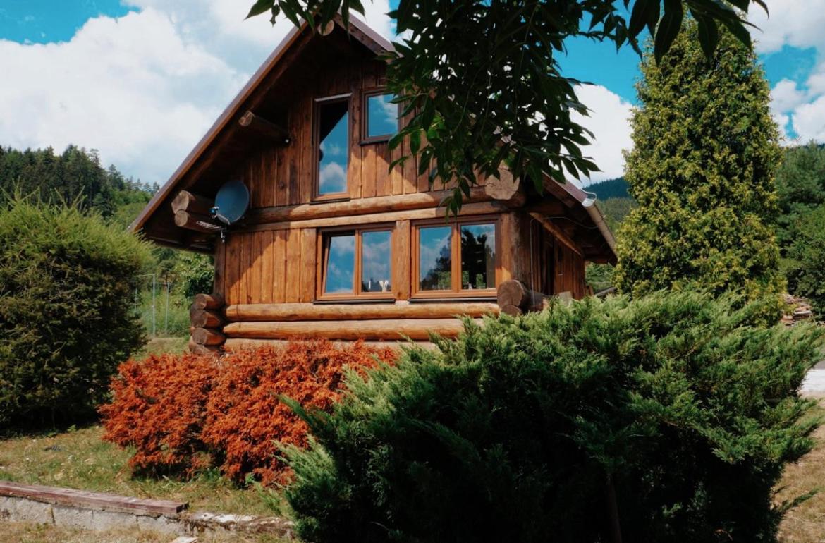 Dřevěný romantický srub v Krušných horách — hotel in Hroznetin