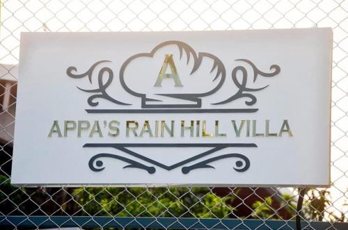 Appa's Rain Hill Villa