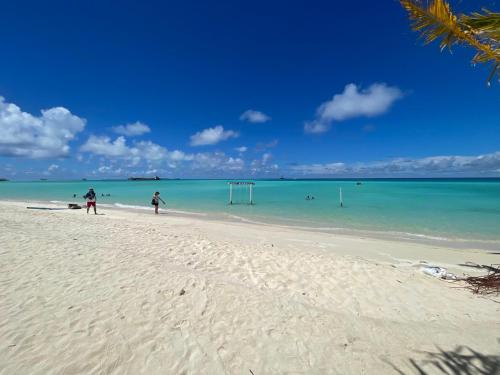 Blue Village in Unknown City, Maldives