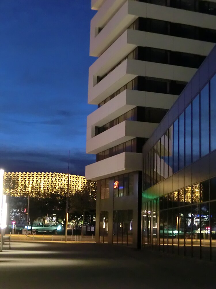 Hotel Front - Evening/Night