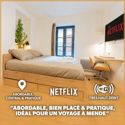 Le Cocon Netflix Wifi Fibre Sejour Lozere in Mende, France