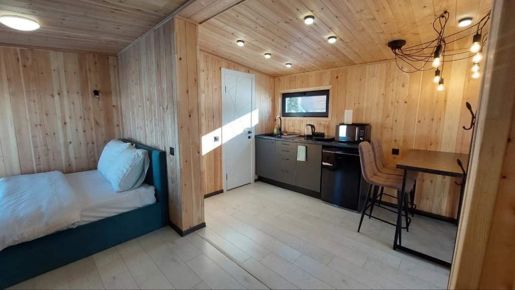 Gostevoy Dom Modul Dlya 4Kh S Volshebnym Vidom in Sheregesh, Russia