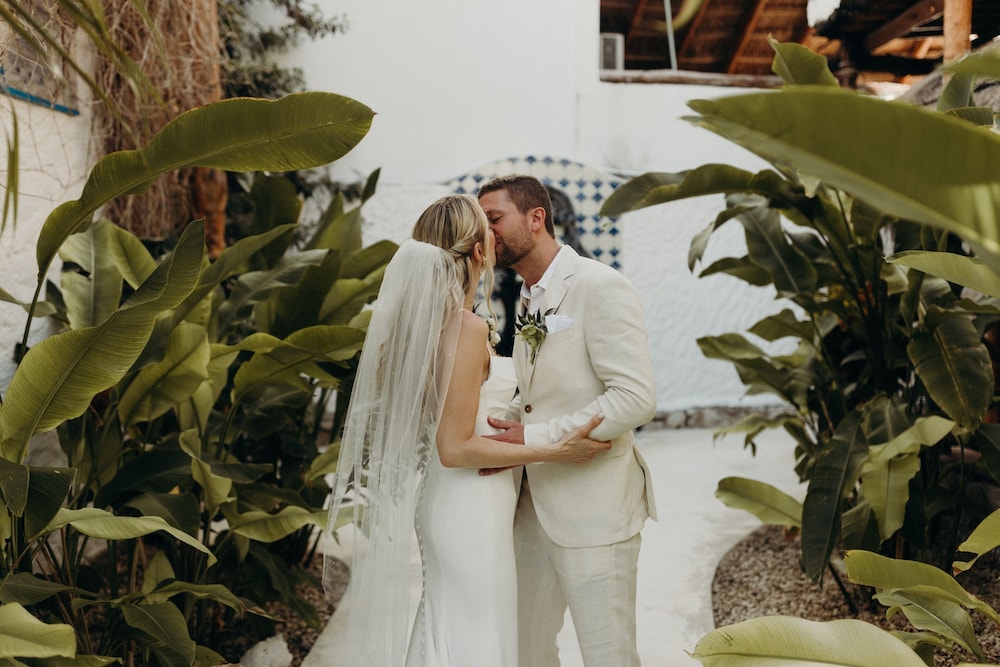 Outdoor wedding area