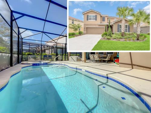 Solterra Resort Davenport FL Clubhouse Area 7 Bedroom 6 Bath Home with Private Pool Spa Lazy River 20 min from Disney - featured photo