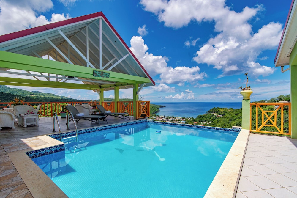Tropical Paradise View in Anse La Raye, Saint Lucia