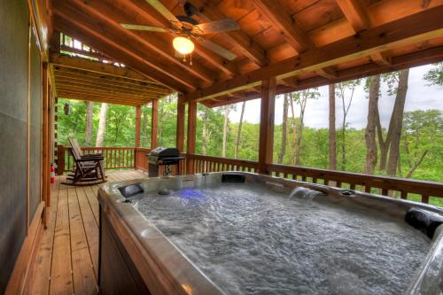 Absolute Relaxation Hot Tub Game Room Fire Pit in Blue Ridge, United States