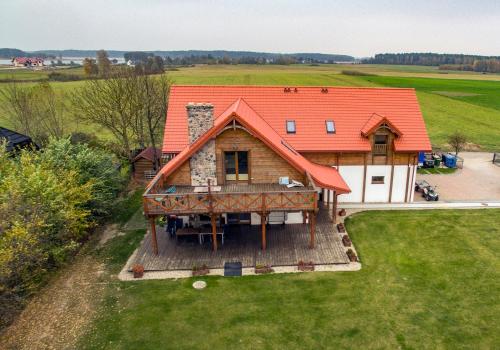 Dom nad Krzywym prywatna plaża 2 boiska sauna plac zabaw in Elk, Poland