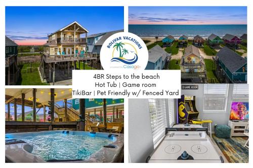 4BR w Hot Tub Gameroom OceanView by Bolivar Vacations in Bolivar Peninsula, United States