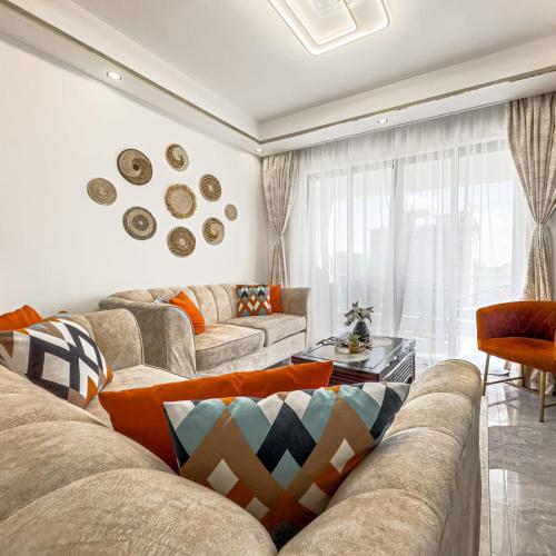 Beautifully and Elegantly furnished three bedroom with swimming pool fully equipped gym children playing ground and unbeatable scenic city views