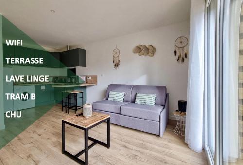 Studio Terrasse Wifi Parking A 50m Du Tram B — Pessac