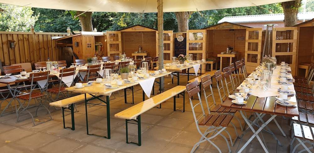 Outdoor wedding area