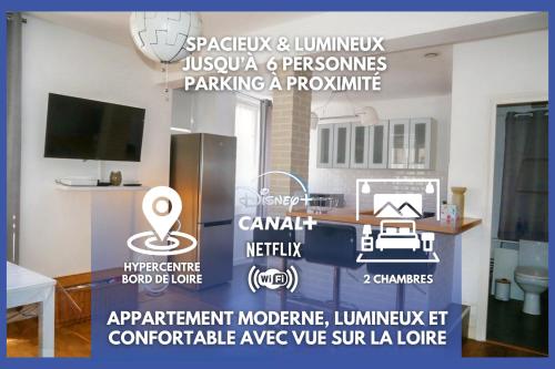 Moderne 60m2 Vue Sur La Loire Hypercentre — Blois