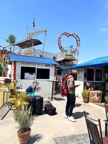 Mountain View cafe - carbon neutral hotel in Pokhara