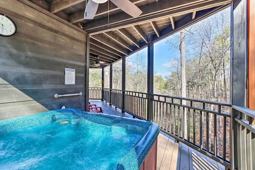 Spacious Ellijay Resort Home w Hot Tub - photo 21
