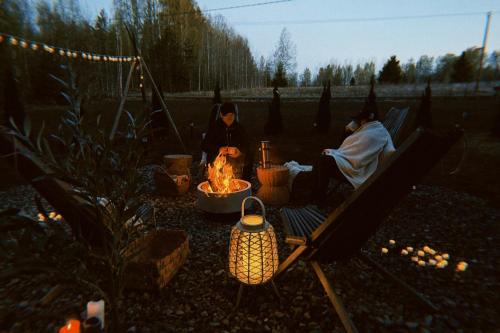 Nordic Eco Retreat with Sauna Firepit and Slow Living pet-friendly hotel Kesaelahti