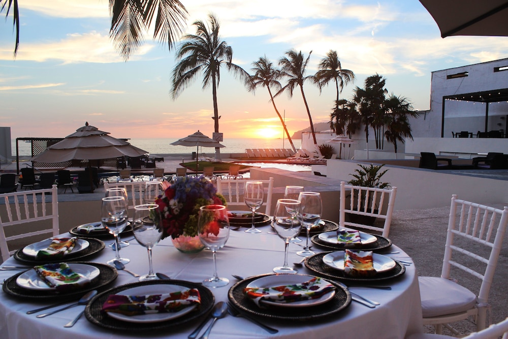 Outdoor wedding area