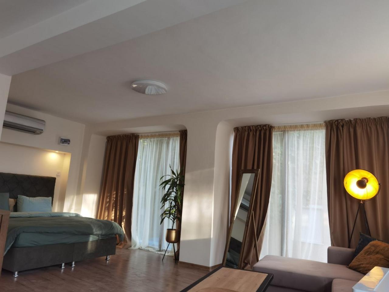 Bright Studio With French Windows Top Center